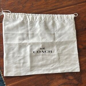 Coach White Silky Dust Bag